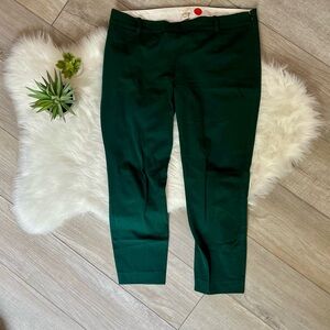 J. CREW | Stretch Green Ankle Cropped Pants (12/31)